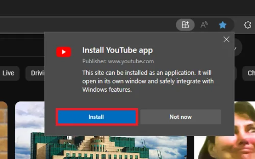 install app youtube