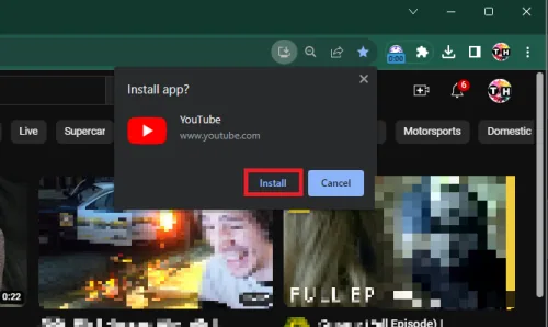 install youtube app