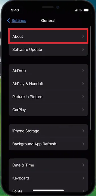 carrier settings update