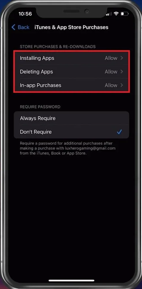 iPhone Settings > Screen Time > Content & Privacy Restrictions
