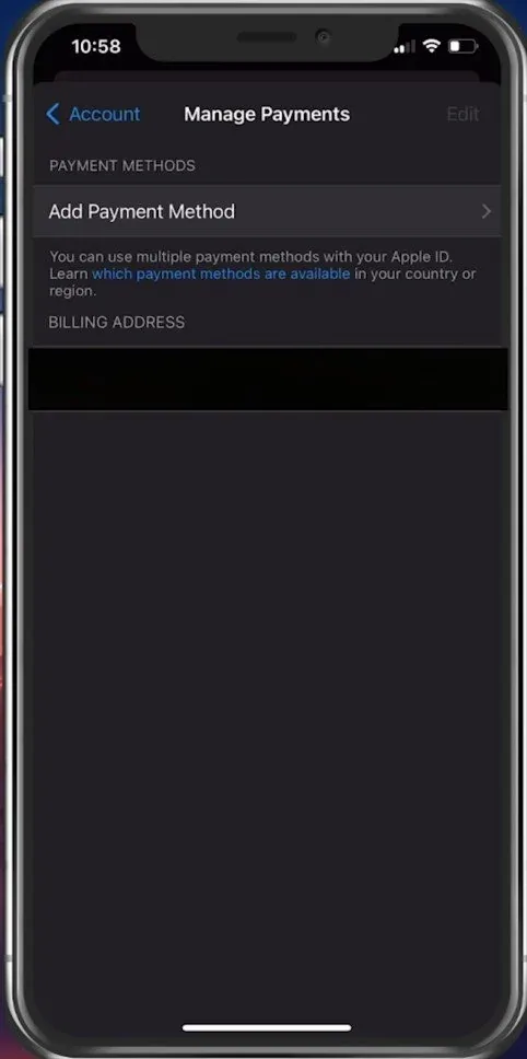 Manage Apple ID Account Payments