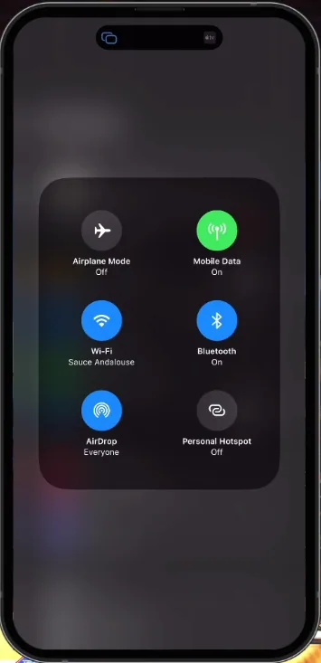 iOS Control Center