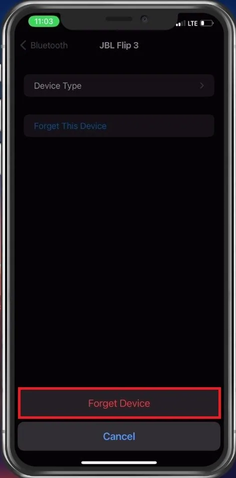Restart Bluetooth pairing process