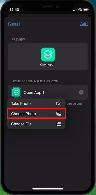 choose icon file