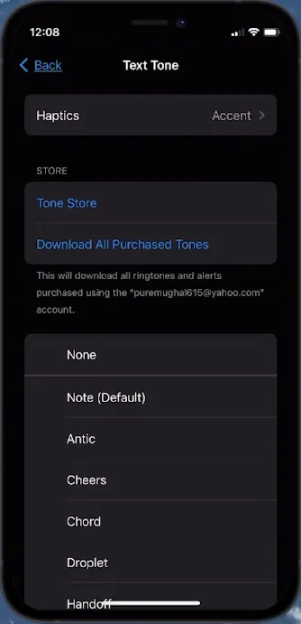 change text tone