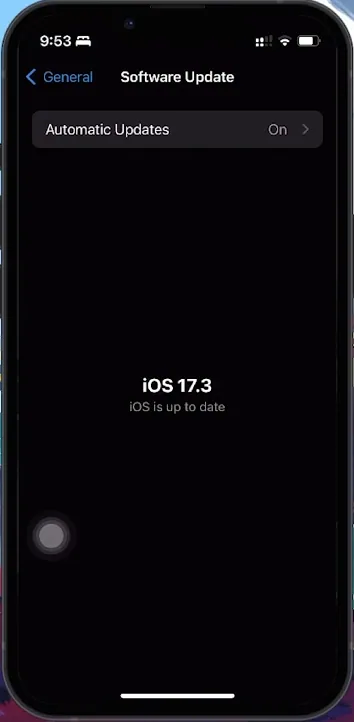 iOS update