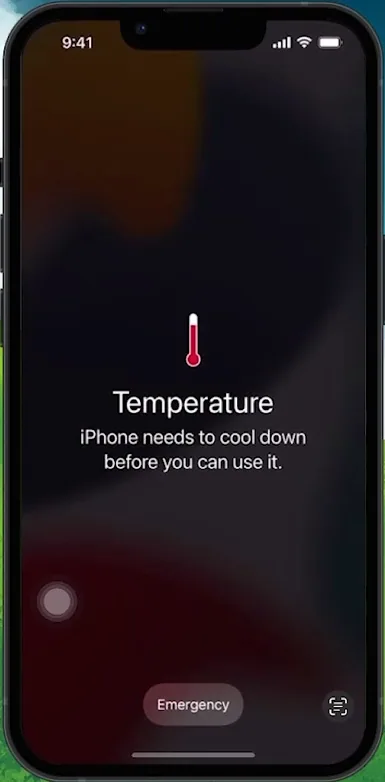 iphone temperature
