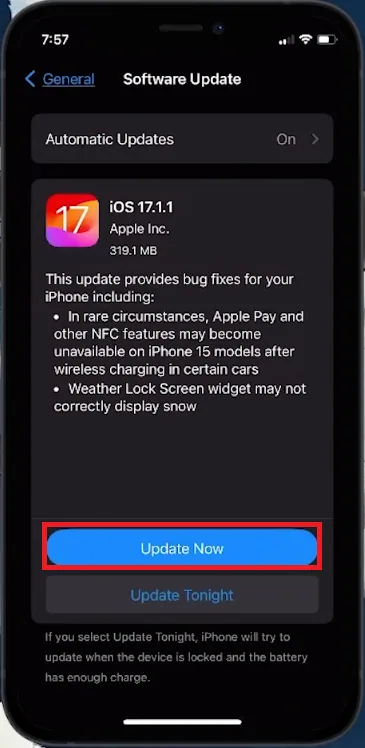 update iphone