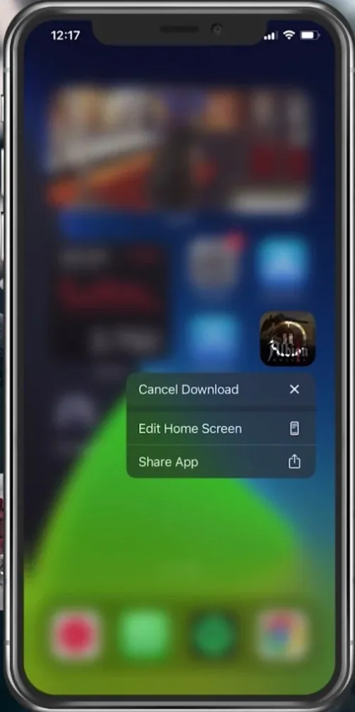 Download the app using a Wi-Fi connection
