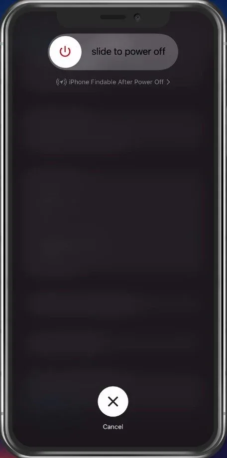 Restart iOS device