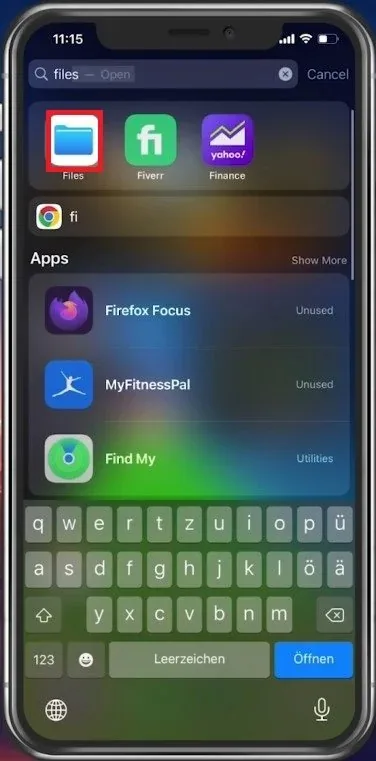 iPhone Files App