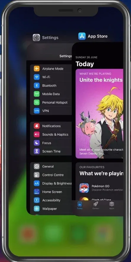 Exit App Store application