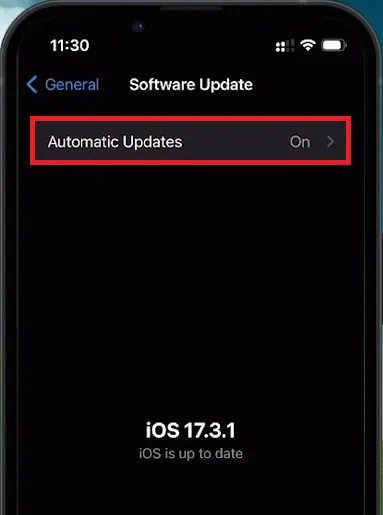 software update