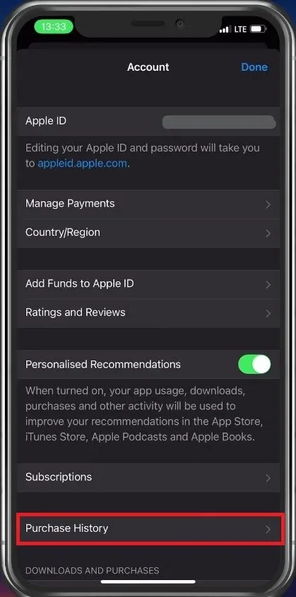 Access this section of your settings by using Face ID or your passcode and then t…