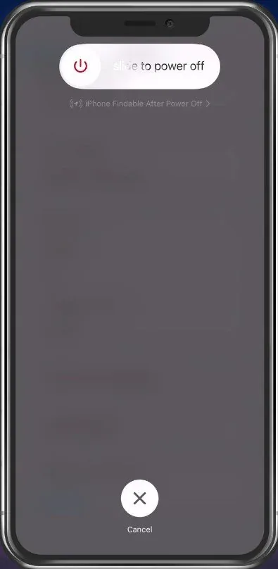 Restart iPhone