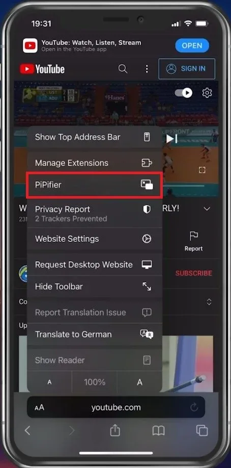 Use the PiPifier extension to watch YouTube videos in PiP