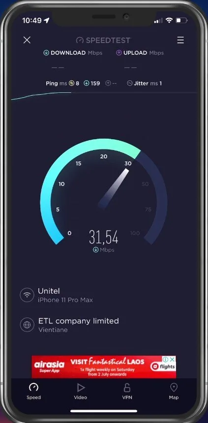 Test Internet Speed on iPhone
