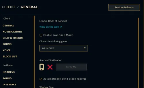 verify the league game files
