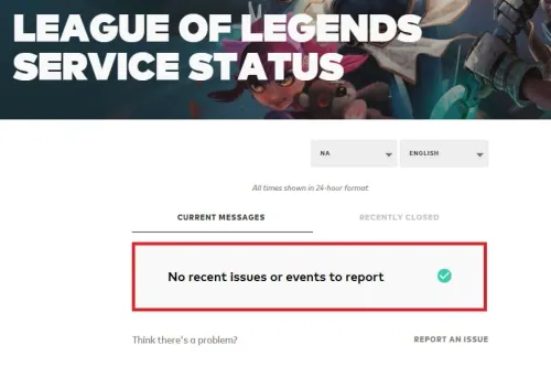 riot games service status page