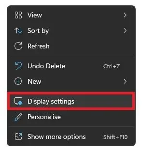 Windows Display Settings