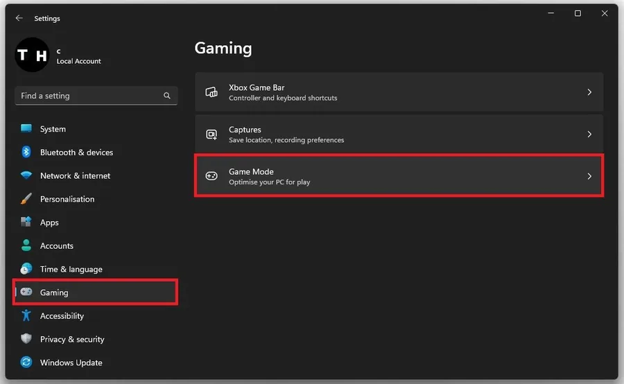 Windows Settings > Gaming > Game Mode