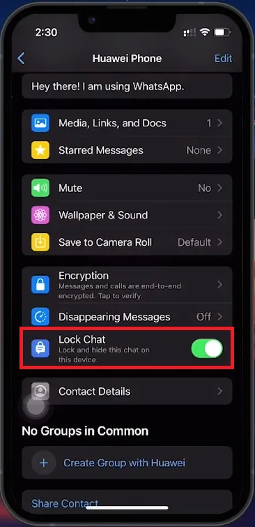 lock chat