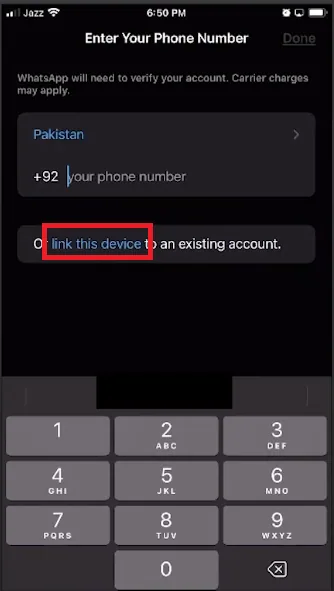 link your device