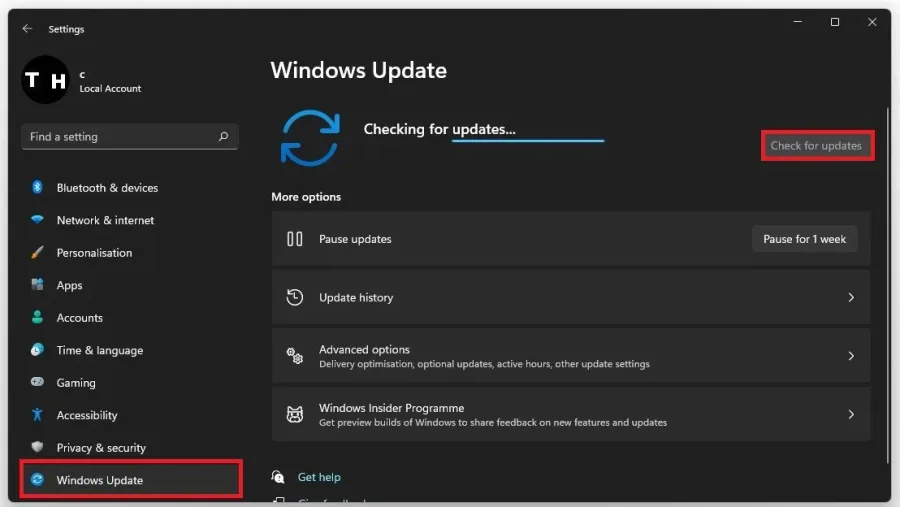 In the Windows Update tab, make sure that you are running the latest Windows vers…