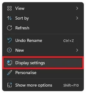 Adjust the Windows Display Settings