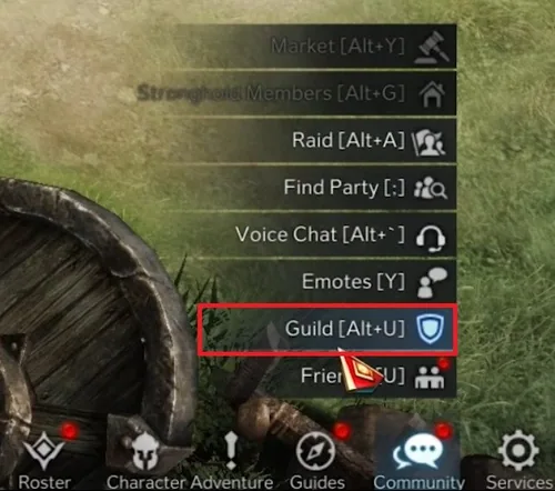 Lost Ark Community Tab > Guild