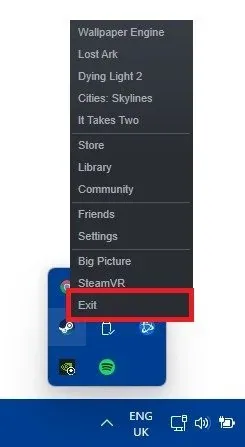 Restart Steam Client