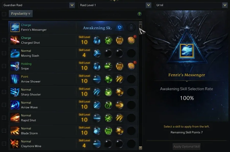 Use skill presets
