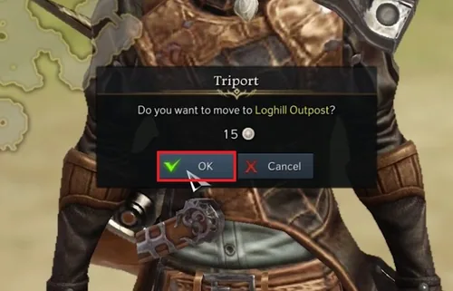 Confirm Fast Travel