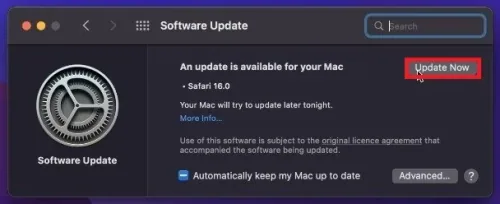 System Settings > Software Update