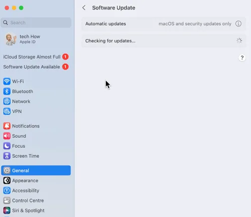 System Settings > General > Software Update
