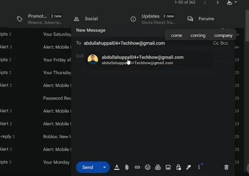 create alias email address
