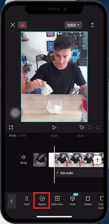 change speed option