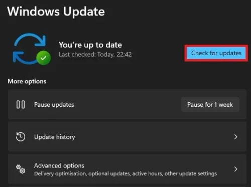 Windows Settings > Windows Update
