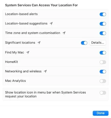 Below, click on Details next to System Services, to see which system services can…