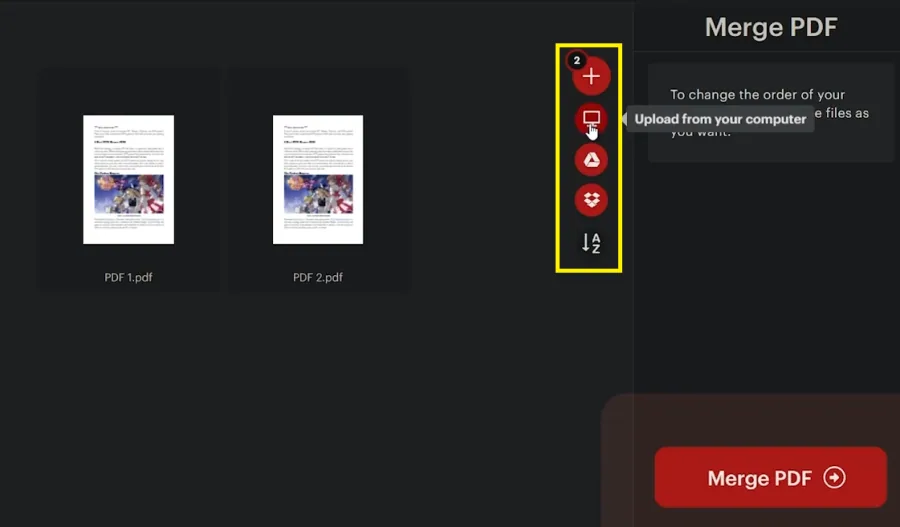 select pdf files
