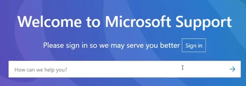microsoft support