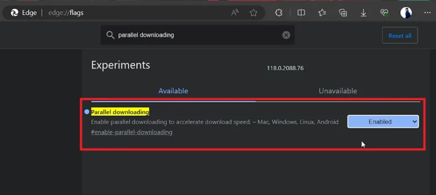 enable parallel downloading