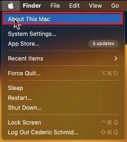 About This Mac