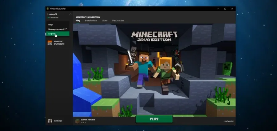 1 log out minecraft account.jpg