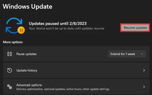 Windows Settings > Windows Update
