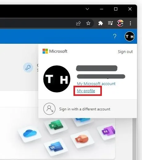 Login > My Profile