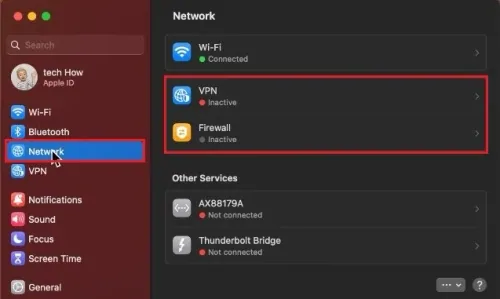 System Settings > Network > VPN