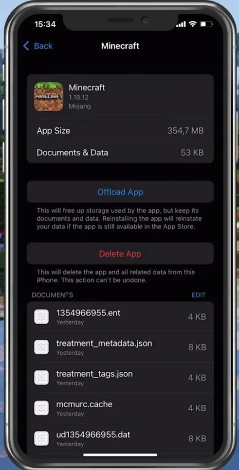 iPhone Settings > General > iPhone Storage
