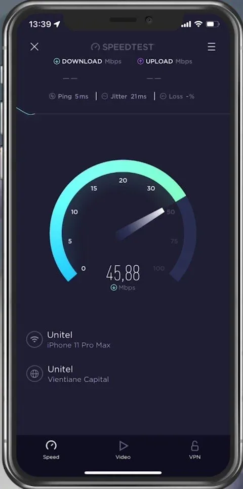 Test your internet connection to the closest server