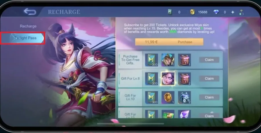 twilight pass in mobile legends